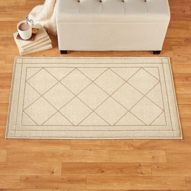 Collections Etc Rope Diamond Rug, 2 of 4