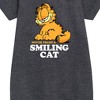- Garfield - Never Trust Smiling Cat Graphic Short Sleeve Fleece Dress - 2 of 3