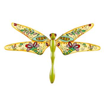 Collections Etc Colorful Dragonfly X Wall Set 3 - Sculptures : Art X Of 10.63\