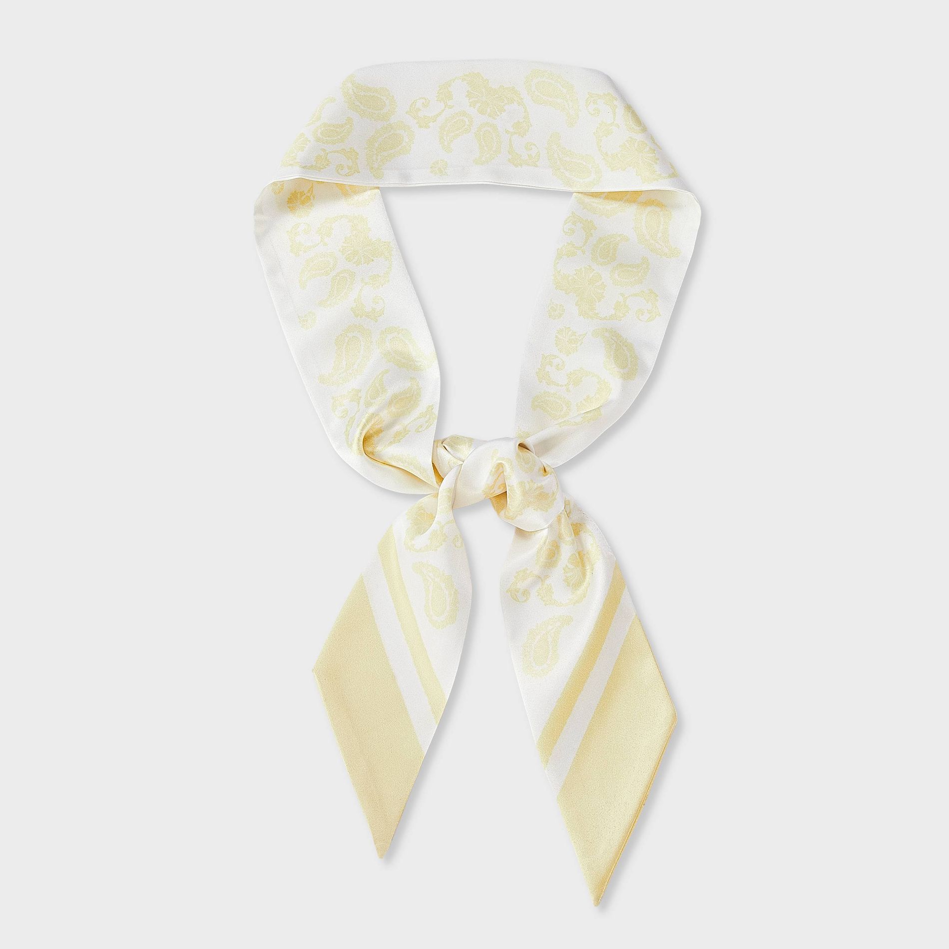 Paisley Printed Skinny Scarf - A New Day™ Yellow