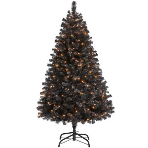 Yaheetech 4.5Ft/6Ft/7.5Ft/9Ft/12Ft Pre-lit Spruce Artificial Christmas Tree with 150 Incandescent Warm White Lights - 1 of 4
