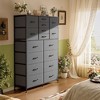 GALAXHERO 16-Drawer Tall Fabric Dresser Storage Tower with Steel Frame, Chest of Drawers Organizer Unit - 2 of 4