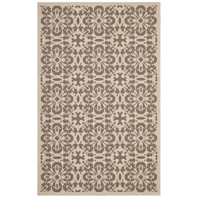 Modway Ariana Vintage Floral Trellis 8x10 Indoor and Outdoor Area Rug