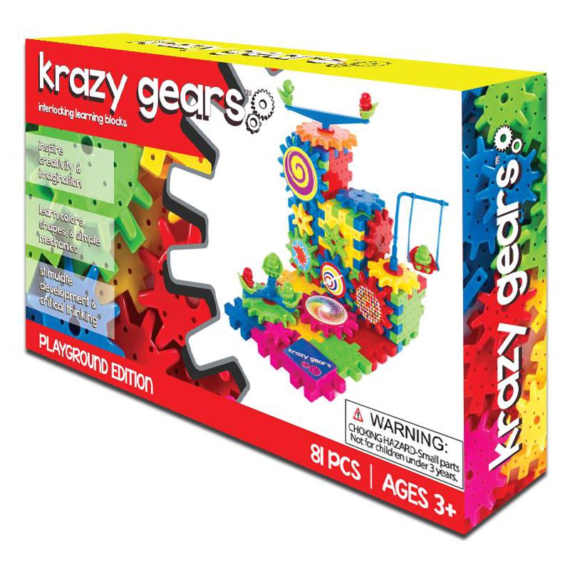 Krazy Gears Gear Building Toy Set - Interlocking Learning Blocks & Motorized Spinning Gears - 81 Piece Set, 5 of 6