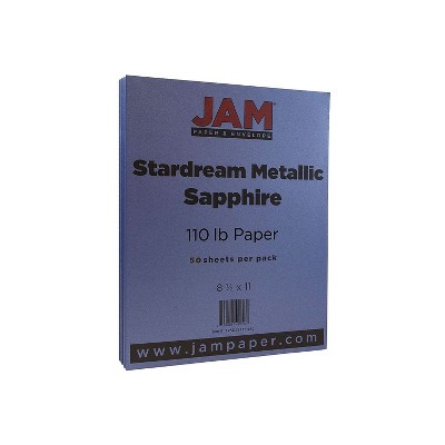 JAM Paper 100 lb. Cardstock, 8.5 x 11, Metallics Variety Pack