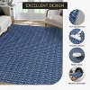 Washable Area Rug Baby Room Contemporary Boho Non-Slip Low Pile Stain-Resistant No-Shedding Easy-Clean Modern Dorm Home Office - 3 of 4