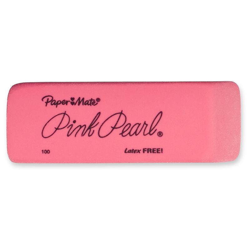 Paper Mate 3pk Pencil Erasers Pink Pearl, 2 of 8