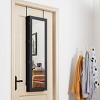 Costway Wall Door Mounted Mirror Jewelry Cabinet Organizer LED Lights - 4 of 4