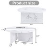 A white MDF material circular patterned coffee table, a 31.4-inwhite center table, modern coffee table, suitable for small spaces and living rooms. - 4 of 4