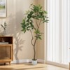 Orieon 5.2FT Artificial Schefflera Tree with Lifelike Trunk, Tall Faux Silk Umbrella Plant in Pot for Home Office Living Room Décor - 4 of 4