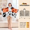 Inhand Wearable Heated Throw Blanket Shawl - 50"x60" Flannel Electric Robe Blanket Hoodie for Winter 5-Position Timer 10 Heating Levels - 2 of 4