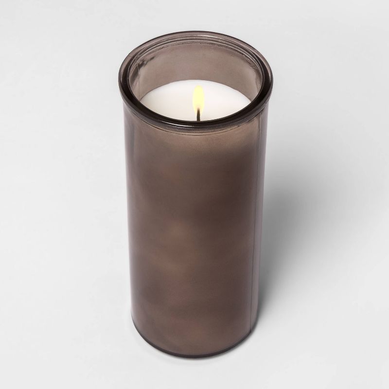 Tinted Glass Vetiver + Cedarwood Jar Candle Light Brown - Threshold™, 2 of 6