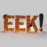 18" Mesh EEK! Orange Dewdrop Lights Halloween Decorative Word - Hyde & EEK! Boutique™