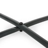 Okak Modern Outdoor 18" Lightweight Side Tables Portable Patio End Table Square Coffee Table Outdoor&Indoor for Garden Balcony Yard Pool, Gray - 4 of 4