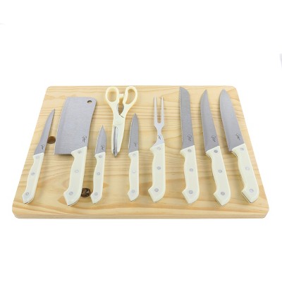 Gibson Home Wildcraft 10- Piece Stainless Steel Knife Set with