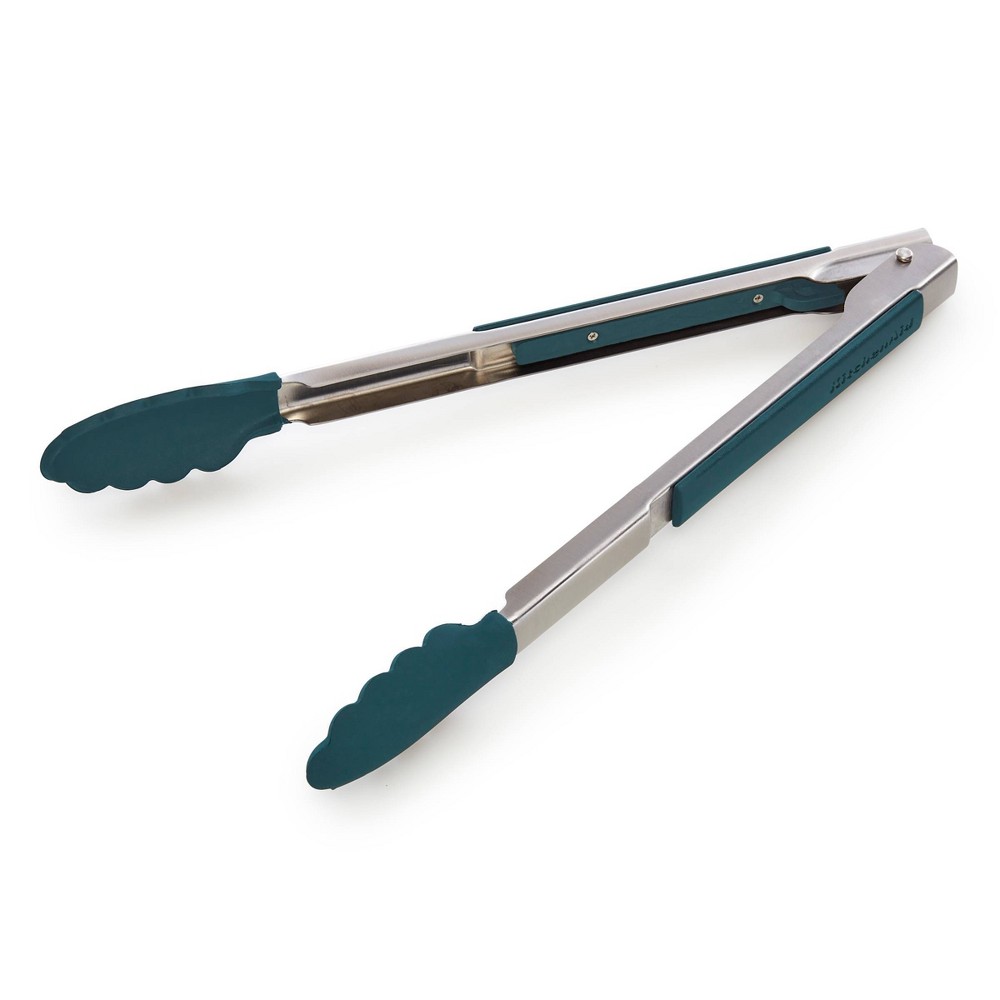 KitchenAid 12" Side Locking Tong with Silicone Tip Agave