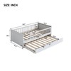 Twin Size Platform Bed with Guardrail and Trundle-ModernLuxe - 3 of 4