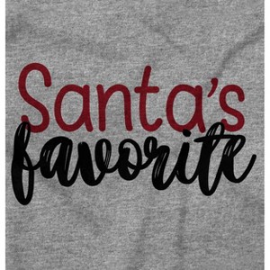 Funny Christmas Santa's Favorite Toddler Baby Girl T Shirt Brisco Brands - 1 of 4