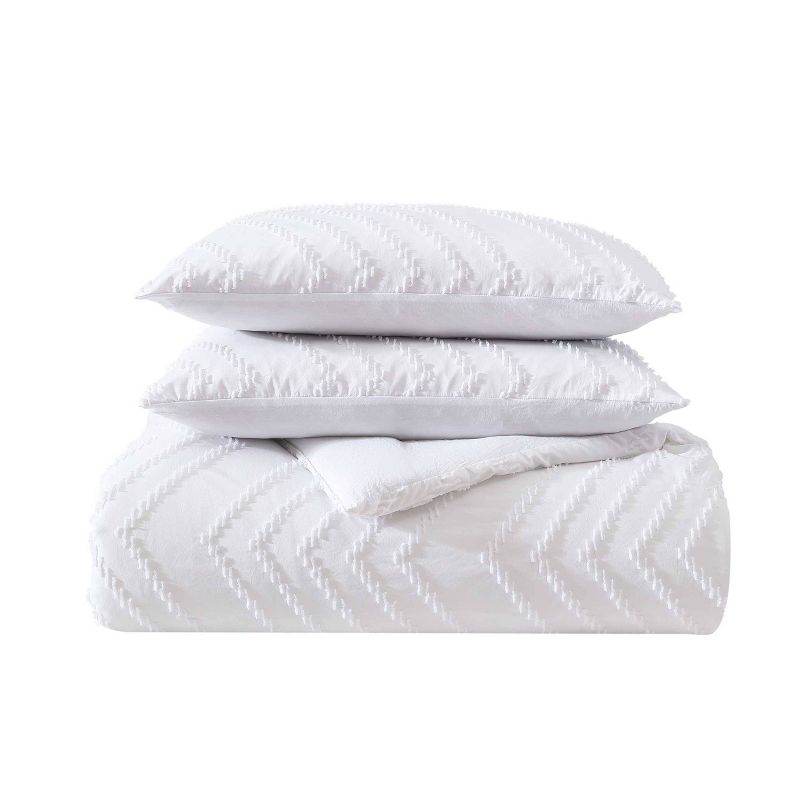 Prarie Zig Zag 100% Microfiber Comforter Bonus Set White - Wrangler, 5 of 11