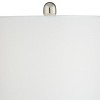 360 Lighting Gerson Modern Table Lamps Set of 2 with Round Risers 25 1/2" High Brushed Nickel Dimmers LED White Drum Shade for Bedroom Living Room - 2 of 4