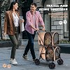 Tangkula 4-in-1 Double Pet Stroller w/ Detachable Carrier Travel Carriage for Cats - 2 of 4