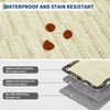 Modern Checkered Bordered Area Rug Machine Washable Rug Low Pile Throw Carpet Non Slip Non Shedding Floor Cover - 3 of 4