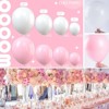PartyWoo Balloons Pink White Pastel 18 12 10 5 Inch 140 pcs - 2 of 4