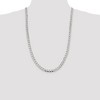 Black Bow Jewelry Men's 7.5mm Sterling Silver Solid Curb Chain Necklace - 3 of 4
