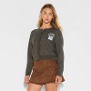 Women's NYC Teddy Graphic Cardigan - Gray - 2 of 3