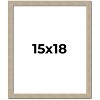 PosterPalooza | 15x18 Thin Barnwood Picture Frame, UV Acrylic, 2 Finishes - Grey and Black - 2 of 4
