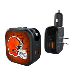 NFL AFC Teams Brick Wall 18-Watt 2 in 1 USB A/C Charger - 1 of 3