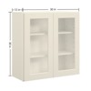 LOVMOR 30"W*12"D*30"H Plywood Kitchen Wall Cabinet without Glass in Antique White - 2 of 4