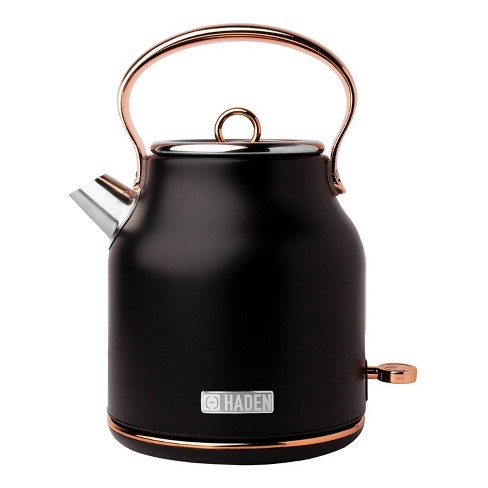 Haden Heritage 1.7L Stainless Steel Electric Cordless Kettle - Copper/Black