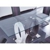 NicBex Dining Table Modern Transparent Tempered Glass Dining Room Table with MDF Base for Dining Room - 2 of 4