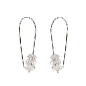 Herkimer Diamond Threader Earrings - 1 of 4
