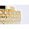 Elegant Lighting Century 4 light Chrome Flush Mount Clear Royal Cut Crystal - image 4 of 4