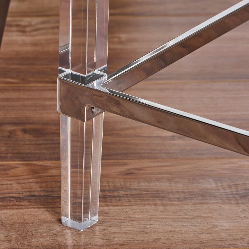 Orianna Square Side Table Clear - Christopher Knight Home, 4 of 6