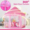 Etokfoks Girls Princess Castle Play Tent Hexagon Fairy House 1 Piece Pink Indoor Outdoor Playhouse for Kids 48 x 52 Inches - 4 of 4