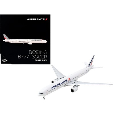 Boeing 777-300ER Commercial Aircraft "Air France" (F-GZNH) White with Striped Tail 1/400 Diecast Model Airplane by GeminiJets