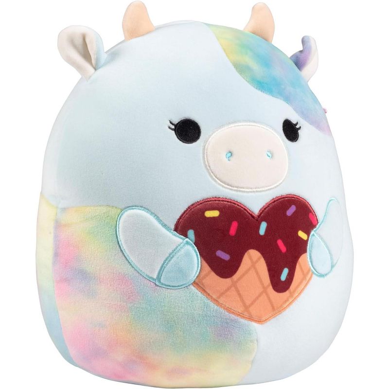Squishmallows 10" Caedia The Blue Cow W Heart Plush - Officially Licensed 2024 Kellytoy - Collectible Soft & Squishy Cow Stuffed Animal- Gift for Kids, 3 of 4