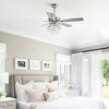 Parrot Uncle 52" Modern Crystal Ceiling Fan with Light and Remote for bedroom, kitchen - 2 of 4