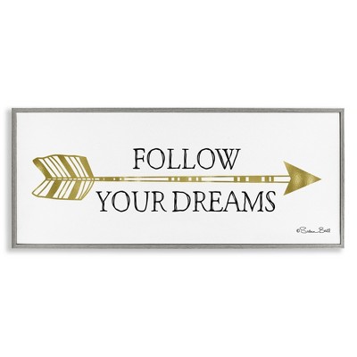 Stupell Industries Follow Your Dreams with Arrow, 24" x 10"