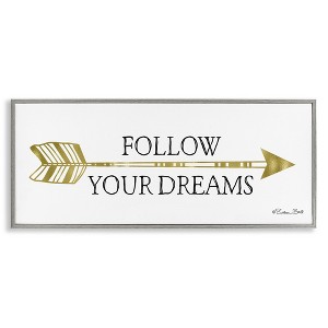 Stupell Industries Follow Your Dreams with Arrow, 24" x 10" - 1 of 4