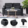 Modern L-Shaped Sectional Sofa Set w/ Plush Flannelette Fabric, Sturdy Hardwood Frame & Supportive Memory Foam Cushions - 3 of 4