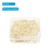 Unique Bargains Drop-Shaped Metal Prevent Tearing Pages Home Office Paper Clip 50 Pcs - 4 of 4