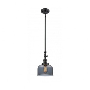 Bell - 1 Light Stem Hung Tiltable Mini Pendant In Industrial Style-14 Inches Tall and 8 Inches Wide - 1 of 1