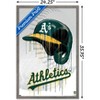 Trends International MLB Oakland Athletics - Drip Helmet 22 Framed Wall Poster Prints - 3 of 4