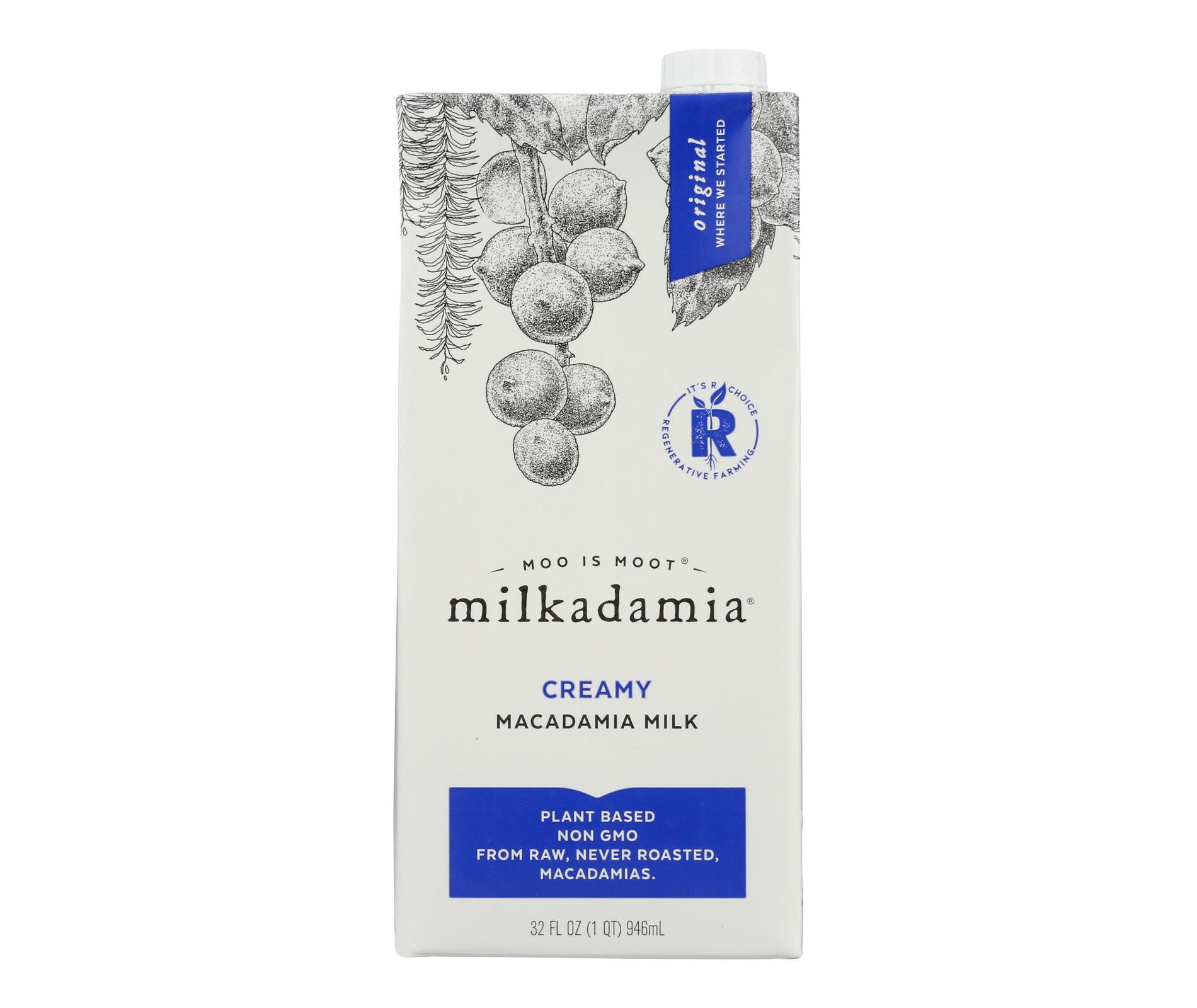 Milkadamia Original Creamy Milk - Case of 6/32 oz