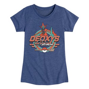 Girls' - Pokémon - Deoxys Racing -Youth Girls Short Sleeve T-Shirt Fitted Short Sleeve Graphic T-Shirt - 1 of 4