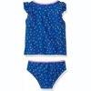 Kiko & Max Baby/Toddler and Little Girl's 2-Piece Short Sleeve Bikini Swimsuit Sets - 2 of 2
